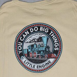 Cardin McCoy beige shirt (Size L) 'You Can Do Big Things Little Engine'